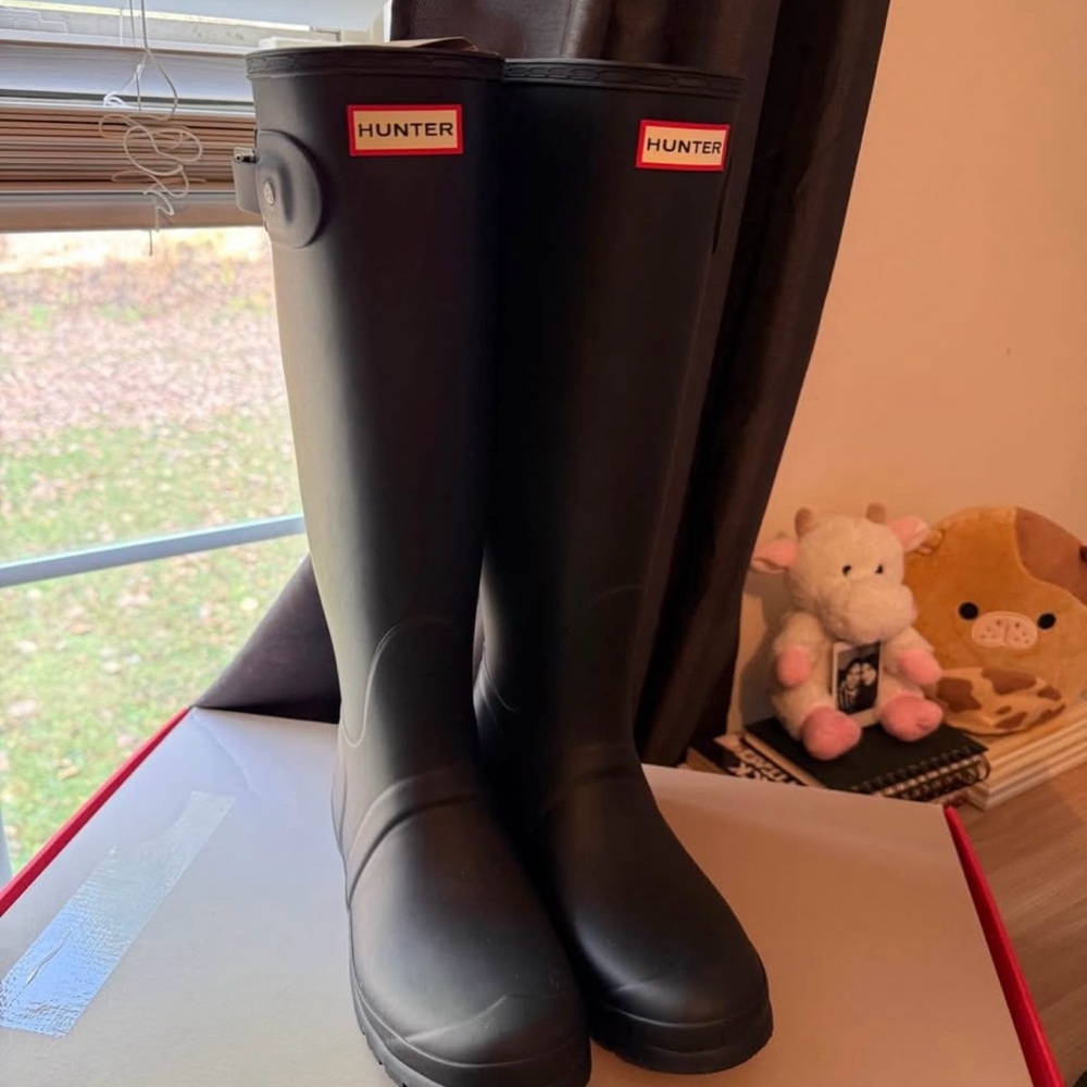 NIB Hunter Women's Black Rain Boots